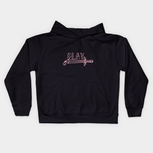 Slay Millennial Pink Kids Hoodie